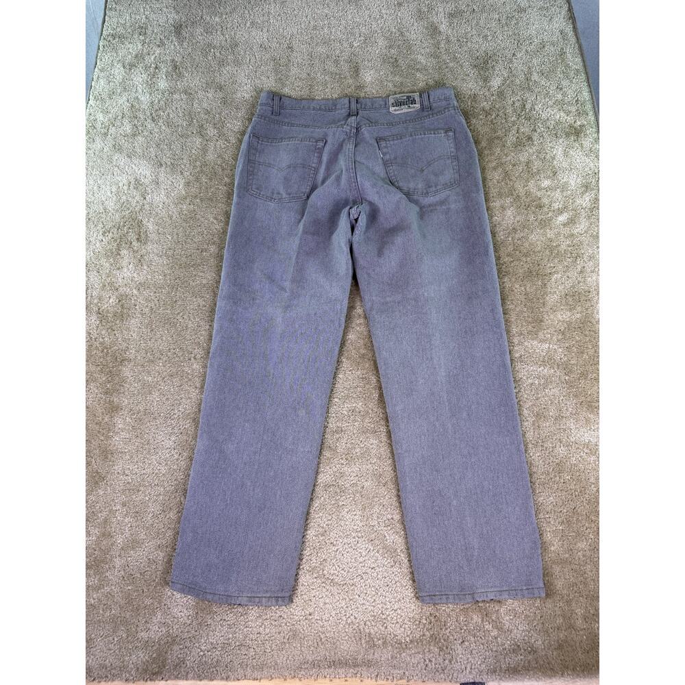 VTG 90s Levi’s SilverTab Baggy Fit Jeans Men’s 38x30 Gray USA Made 1994 E347 - Picture 7 of 14